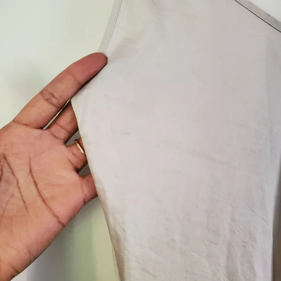 BNWT WILFRED FREE | Beige Midi V-Neck Spaghetti Strap Slip Dress (Size XXS) - Picture 6 of 10